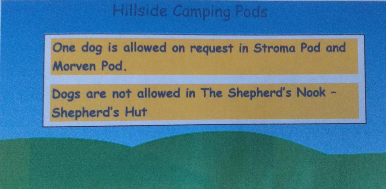 Hillside Camping Pods And Shepherd'S Hut Wick  Εξωτερικό φωτογραφία